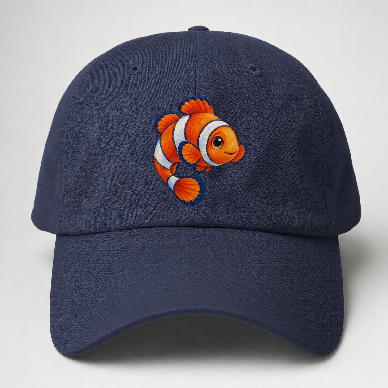Clownfish Crescent Swim Sea Sprite Baseball Cap – Twilight Navy