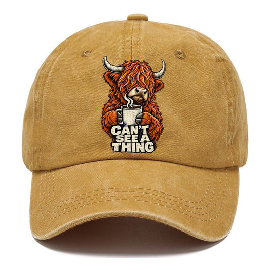 Woodcut Highland Cow Truths Classic Cap – Golden Harvest