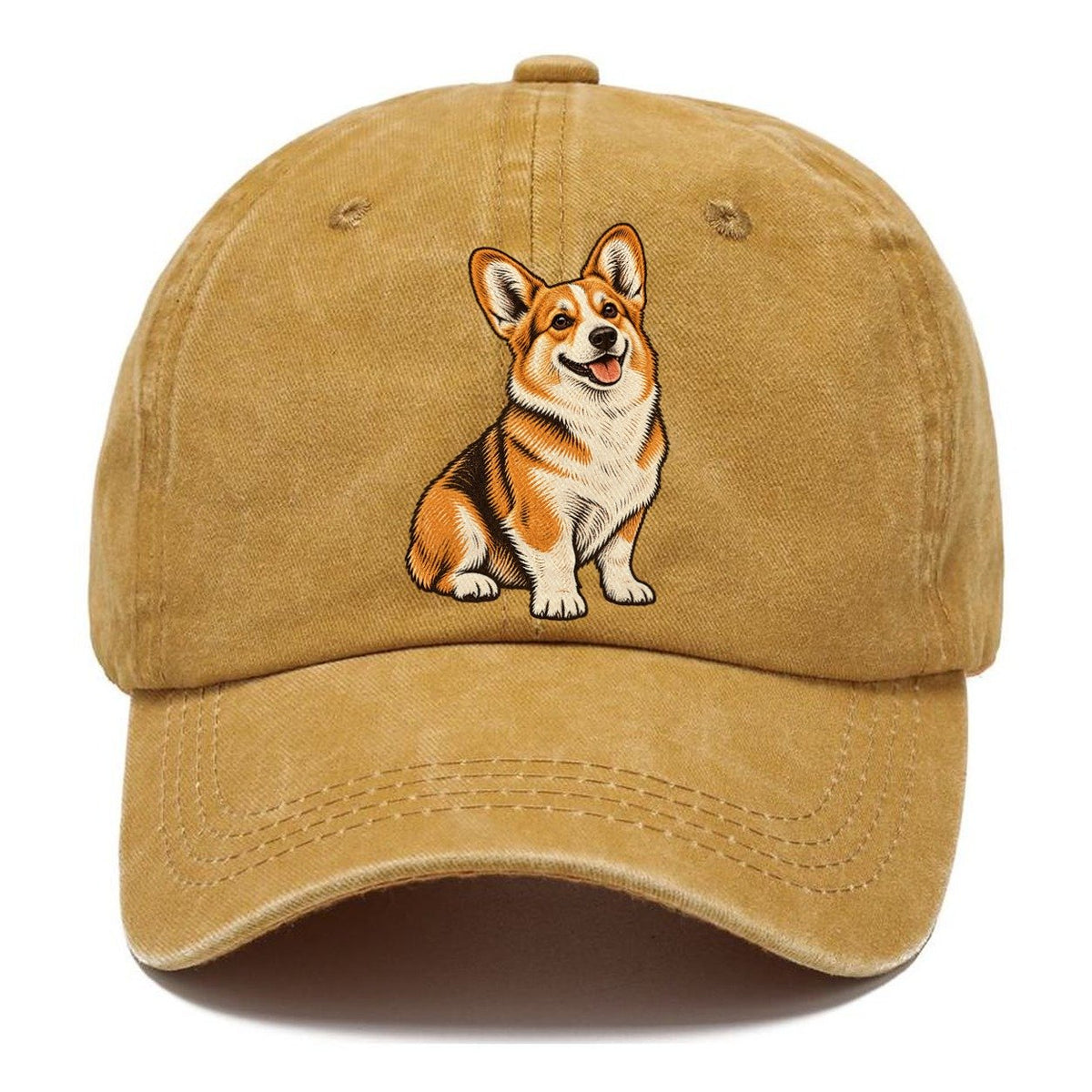 Happy Corgi Classic Cap – Golden Harvest