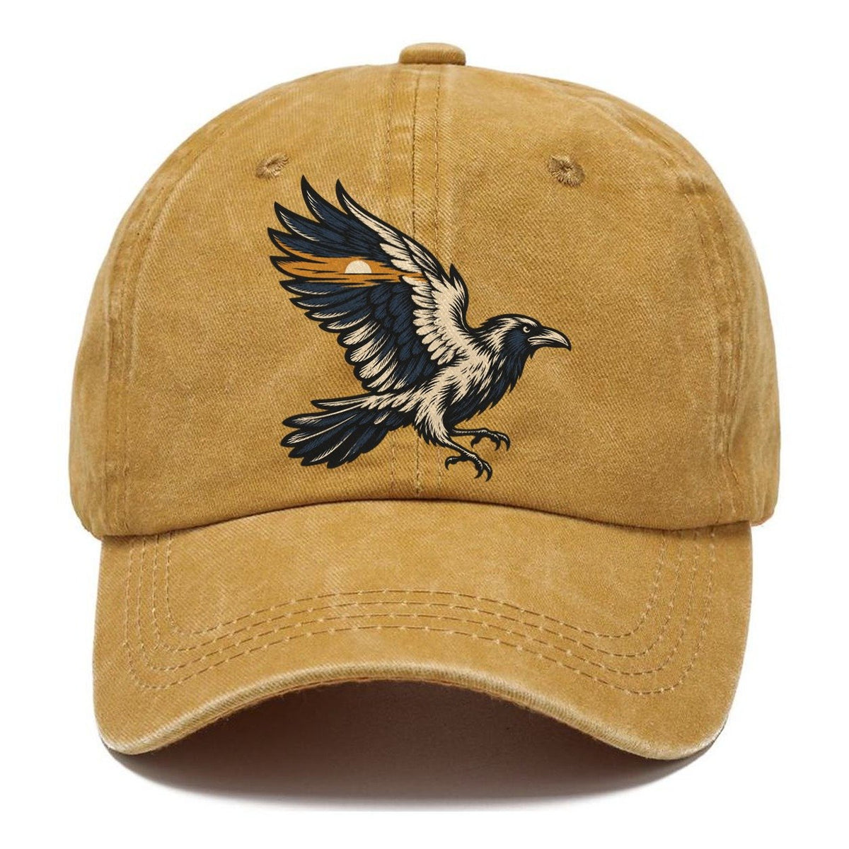 Raven Horizon Wing Sundown Familiars Classic Cap – Golden Harvest