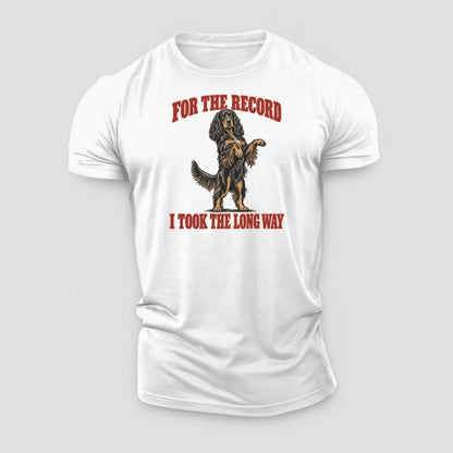 Gordon Setter Dog Declarations Cotton T-Shirt – White