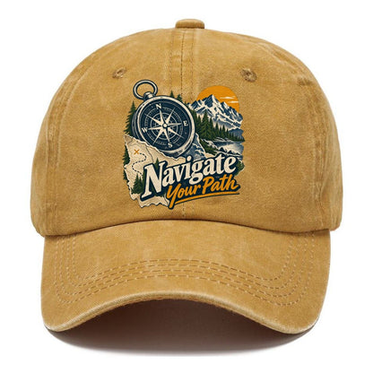 Navigate Your Path Compass Classic Cap – Golden Harvest