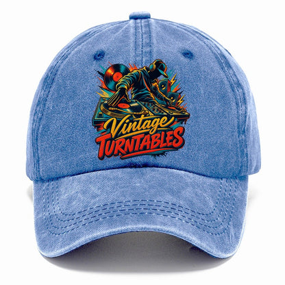 Vintage Turntables Music Instruments Classic Cap – Summer Sky
