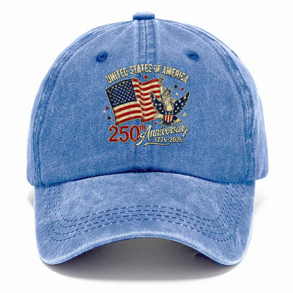 Us 250Th Patch Emblem Classic Cap – Summer Sky