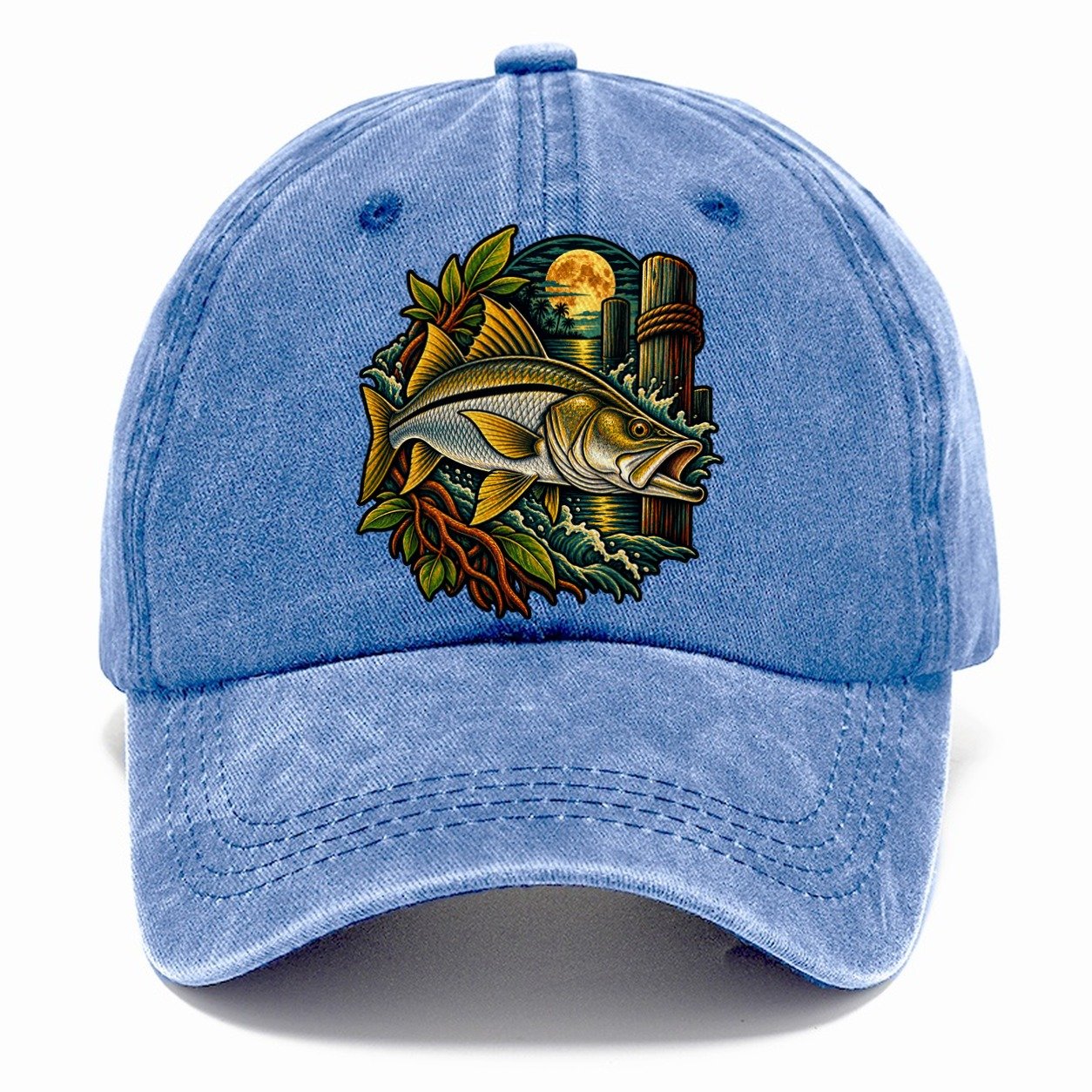Snook Night Hunter Fishing Club Classic Cap – Summer Sky