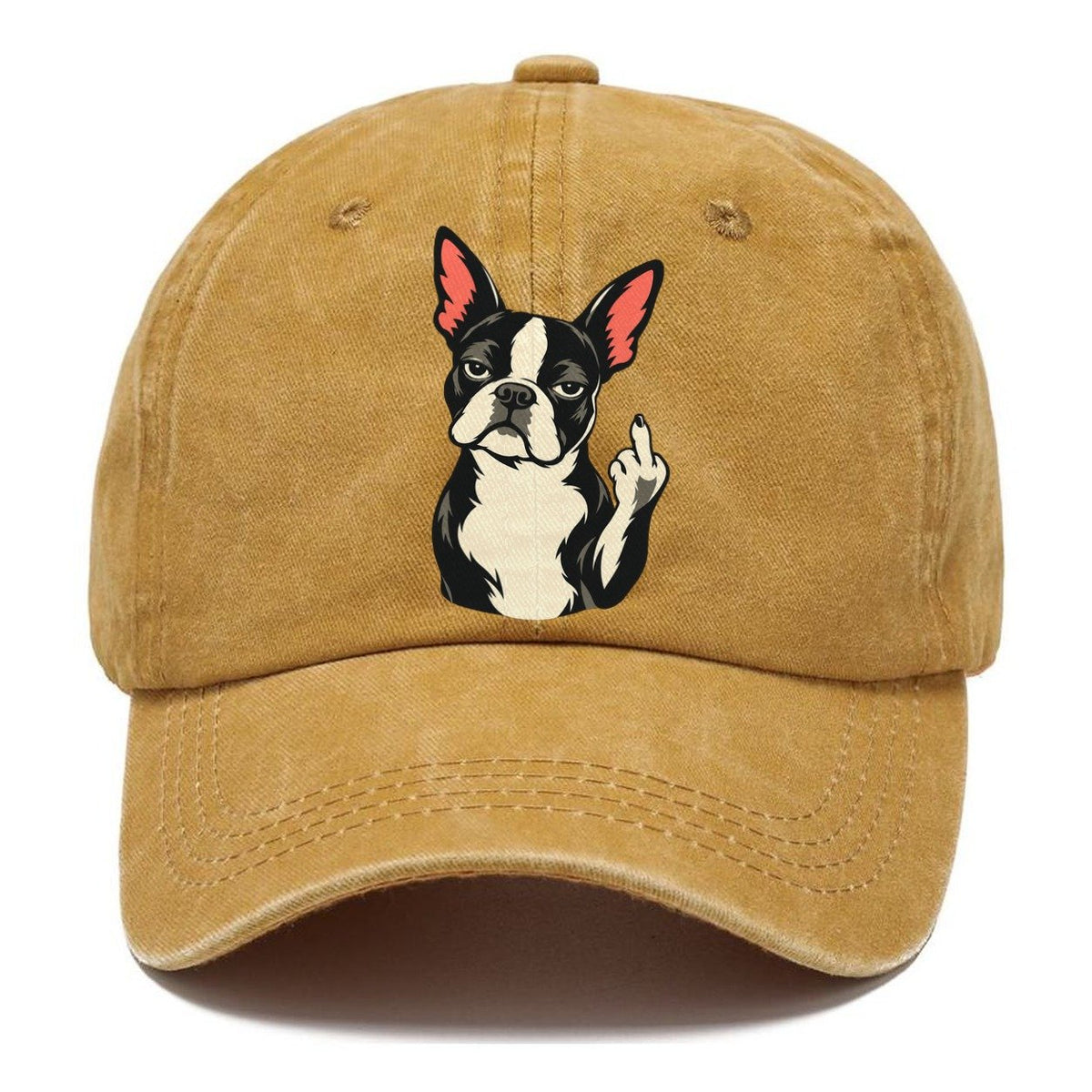 Boston Terrier Middle Finger Classic Cap – Golden Harvest