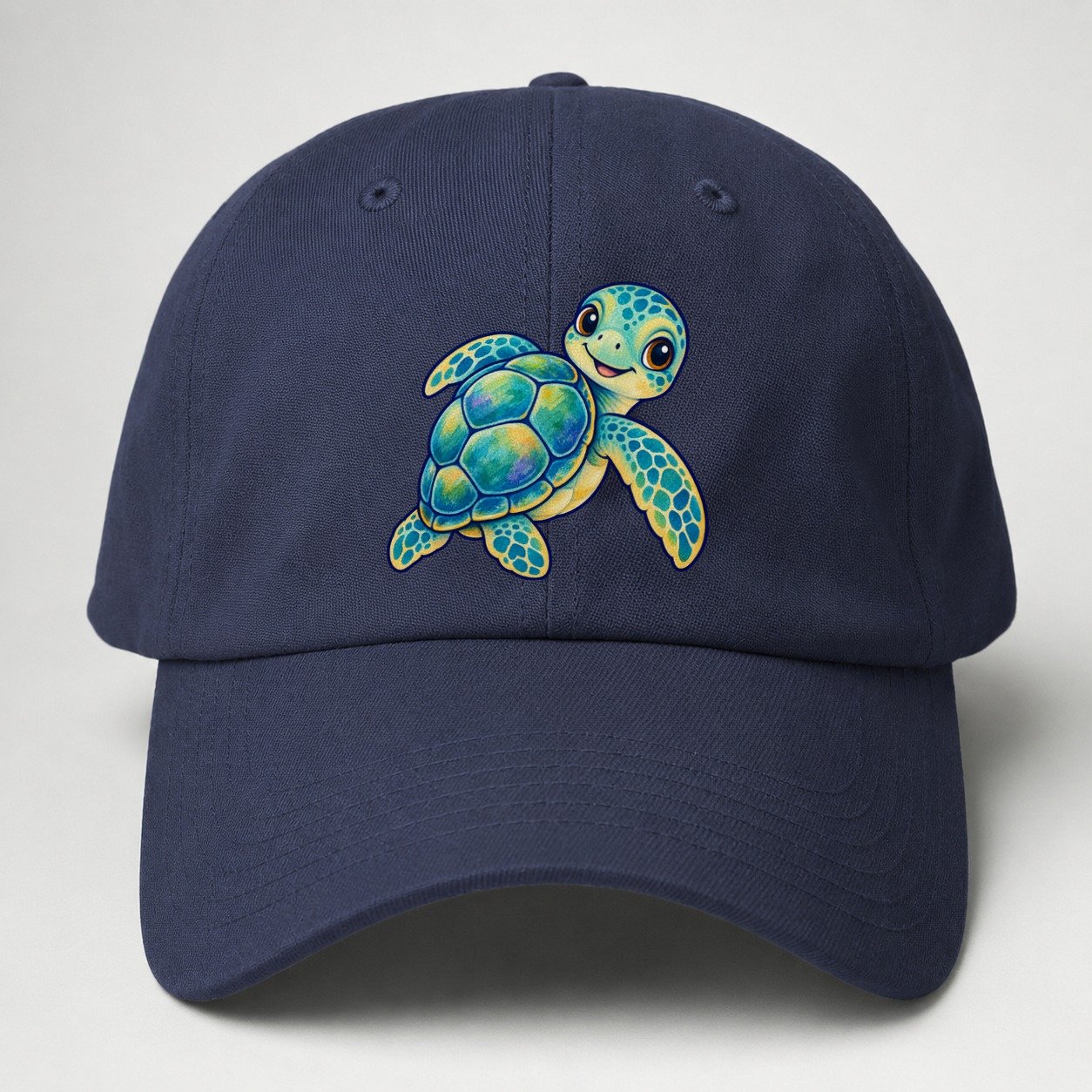 Sea Turtle Shell Turn Sea Sprite Baseball Cap – Twilight Navy