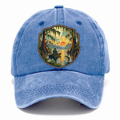 Bayou Cypress Still Water Fishing Club Classic Cap – Summer Sky