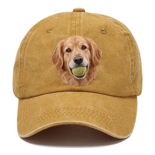Golden Retriever Tennis Treasure Character Club Classic Cap – Golden Harvest
