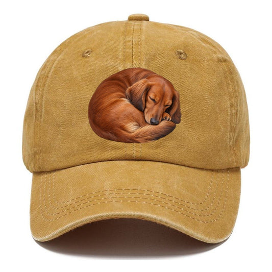 Curled Red Dachshund Everyday Originals Classic Cap – Golden Harvest