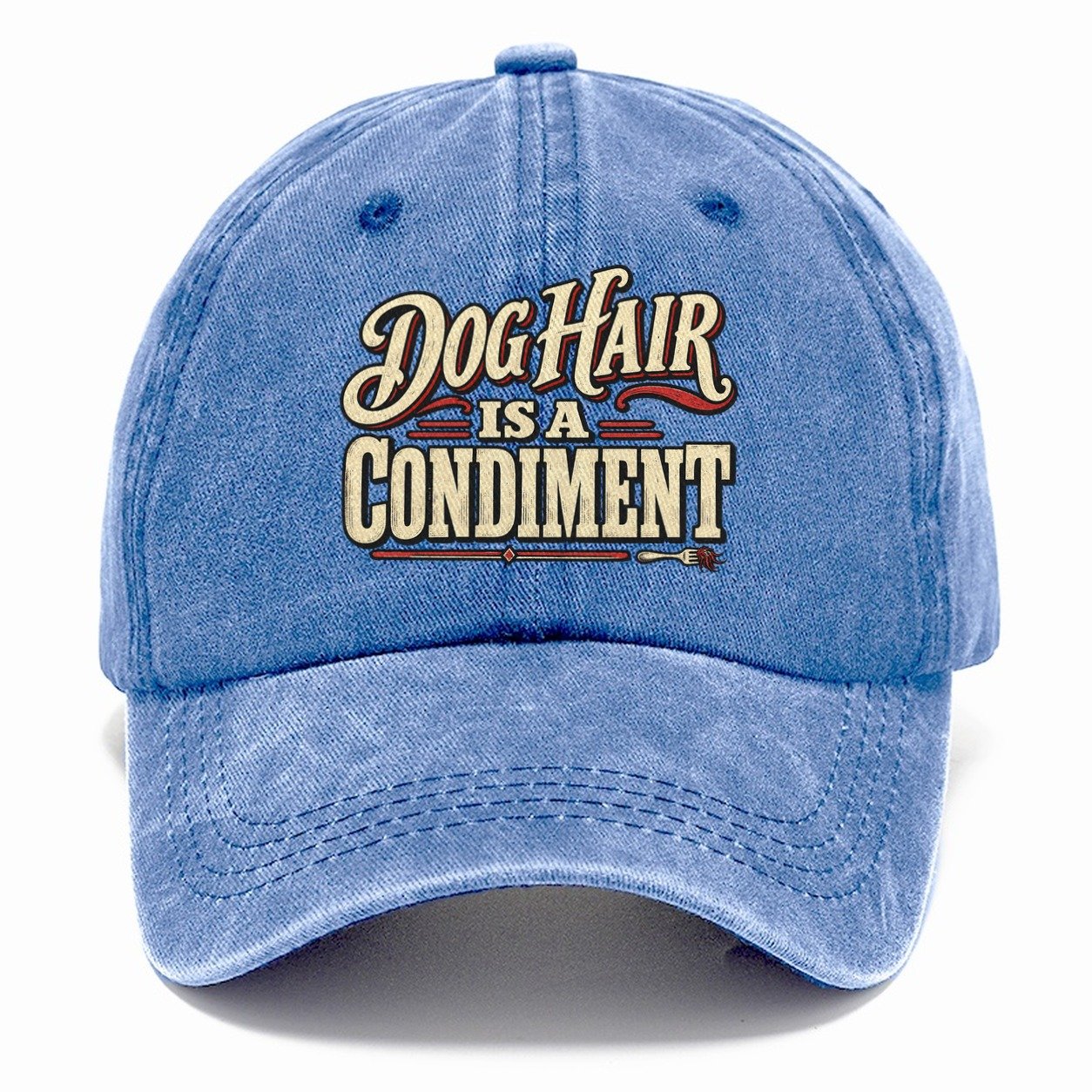 Dog Hair Is A Condiment American Wit Classic Cap – Summer Sky