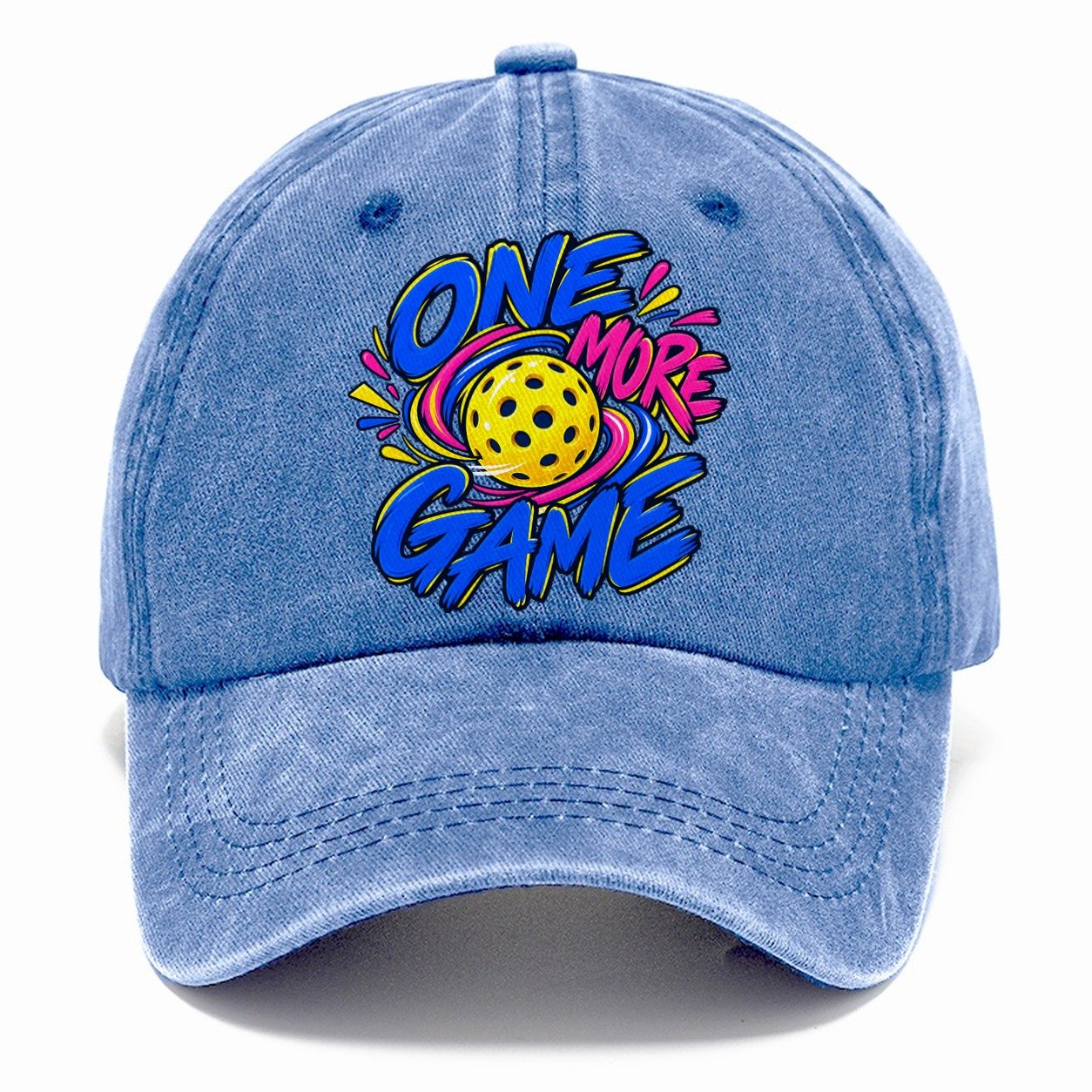 One More Game Pickleball Life Classic Cap – Summer Sky