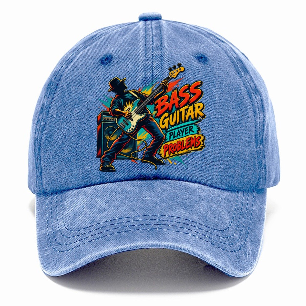 Bass Guitar Player Problems Music Instruments Classic Cap – Summer Sky