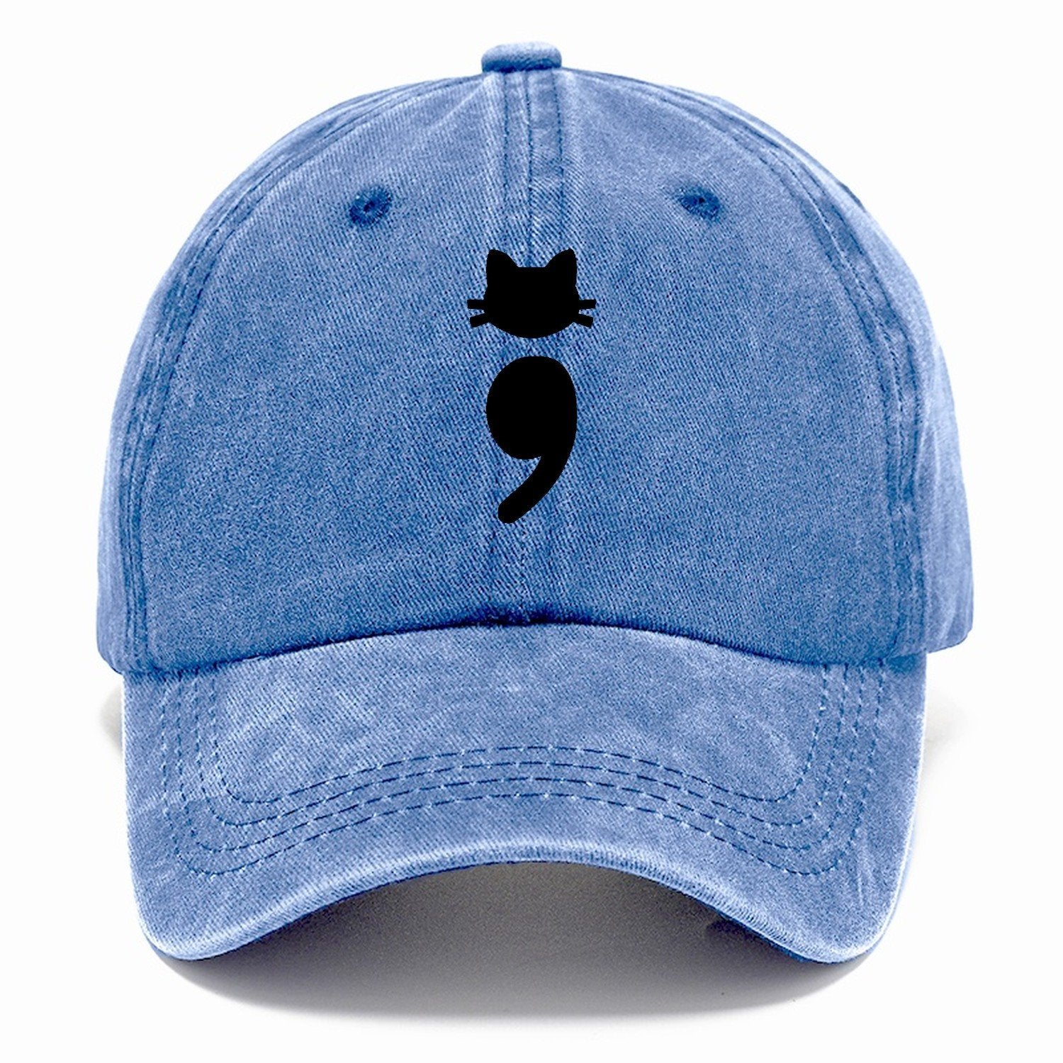 Black Cat Semicolon Classic Cap – Summer Sky