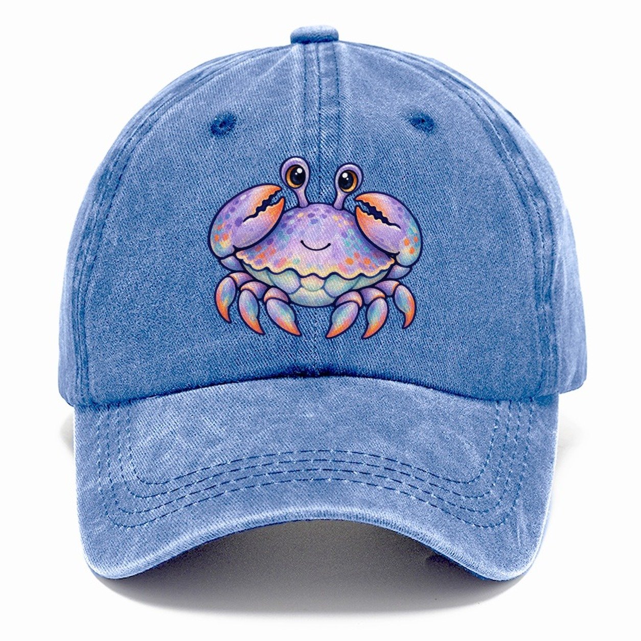 Crab Tucked Claw Hug Sea Sprite Classic Cap – Summer Sky