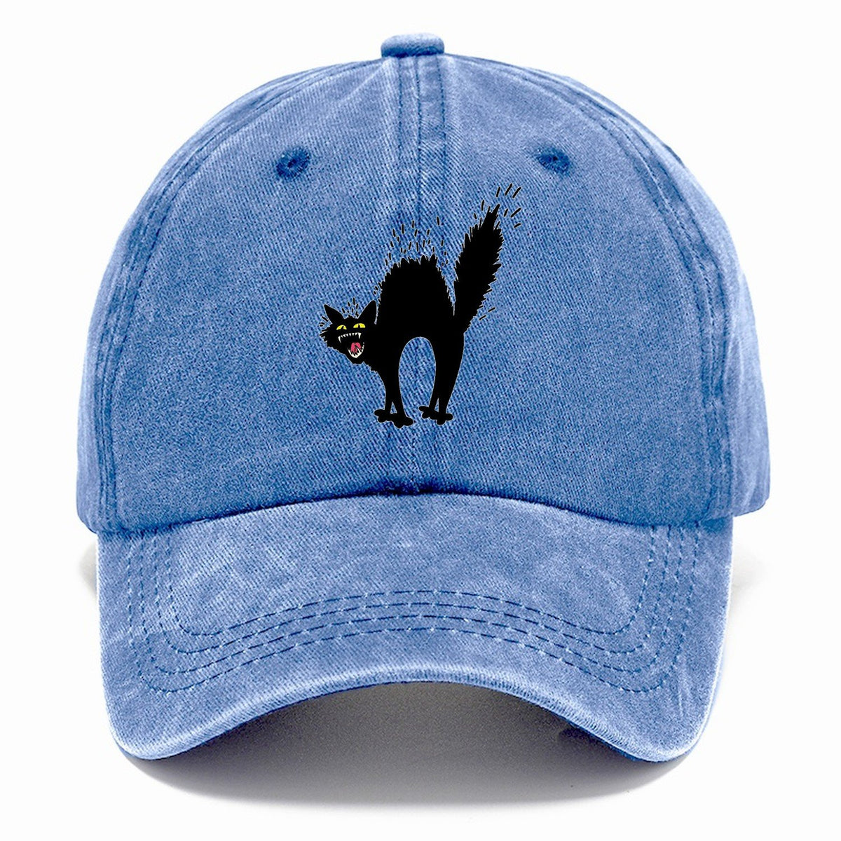 Black Cat Hiss Classic Cap – Summer Sky