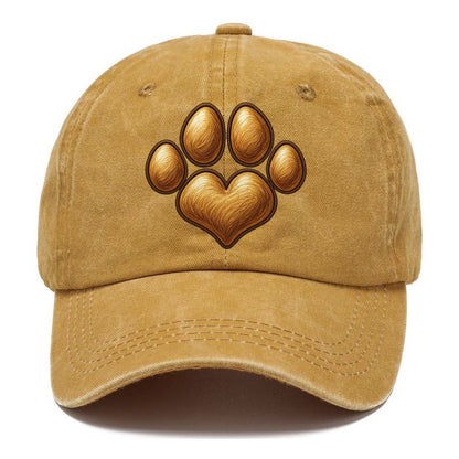Dog Paw Print Classic Cap – Golden Harvest
