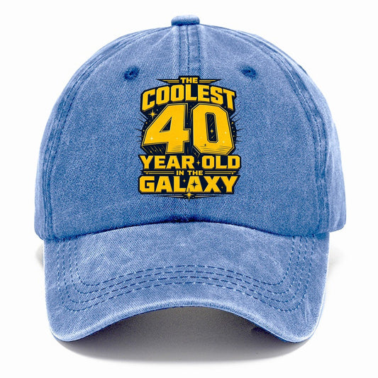 The Coolest 40 Year Old In The Galaxy Classic Cap – Summer Sky