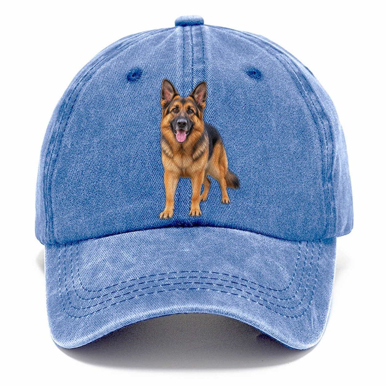 German Shepherd Standing Top Breeds Classic Cap – Summer Sky