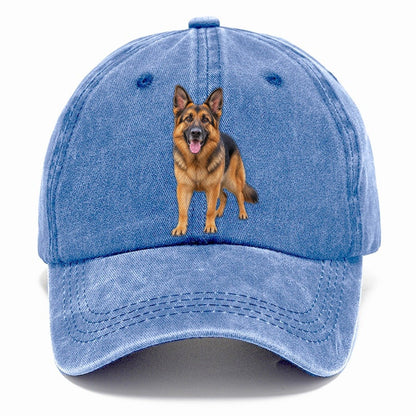 German Shepherd Standing Top Breeds Classic Cap – Summer Sky