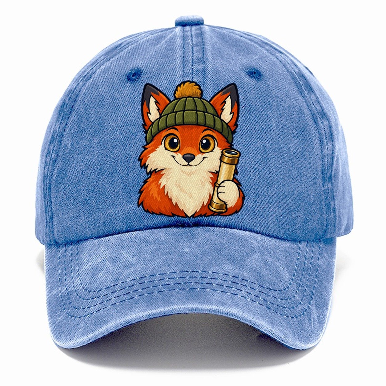 Stargazing Fox In A Beanie Astronomy And Stargazing Classic Cap – Summer Sky