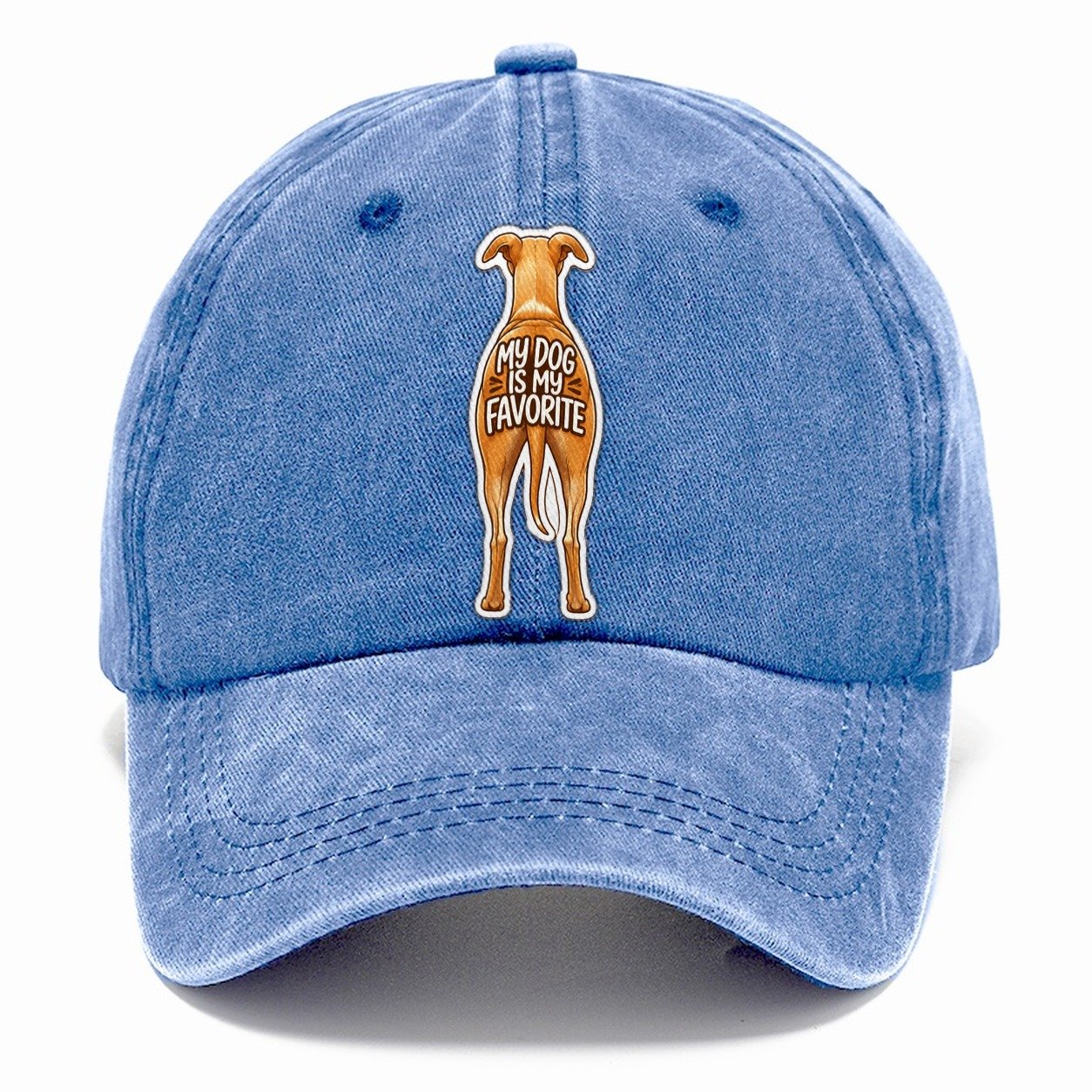 Fawn Whippet My Dog Favorite Classic Cap – Summer Sky