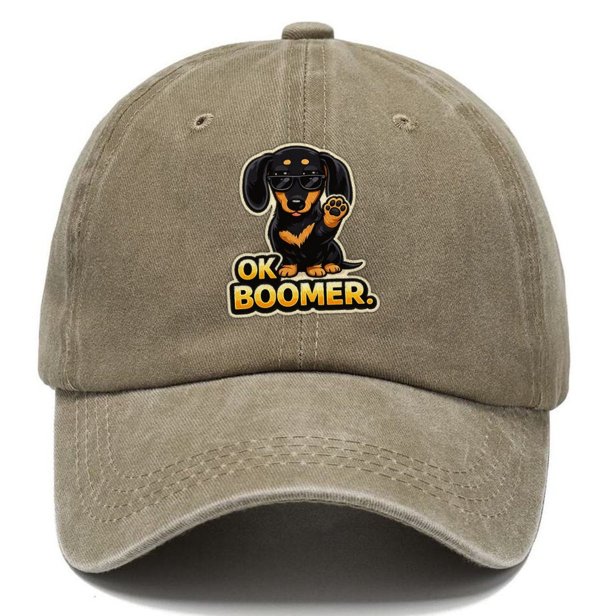 Dachshund Dismissing Generation Classic Cap – Warm Sand