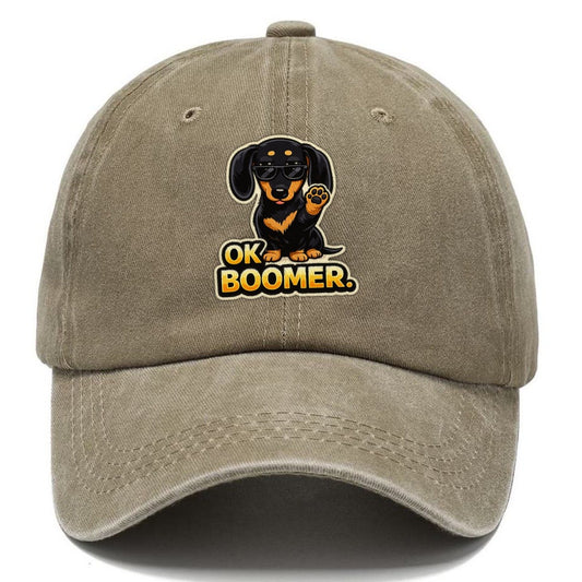 Dachshund Dismissing Generation Classic Cap – Warm Sand