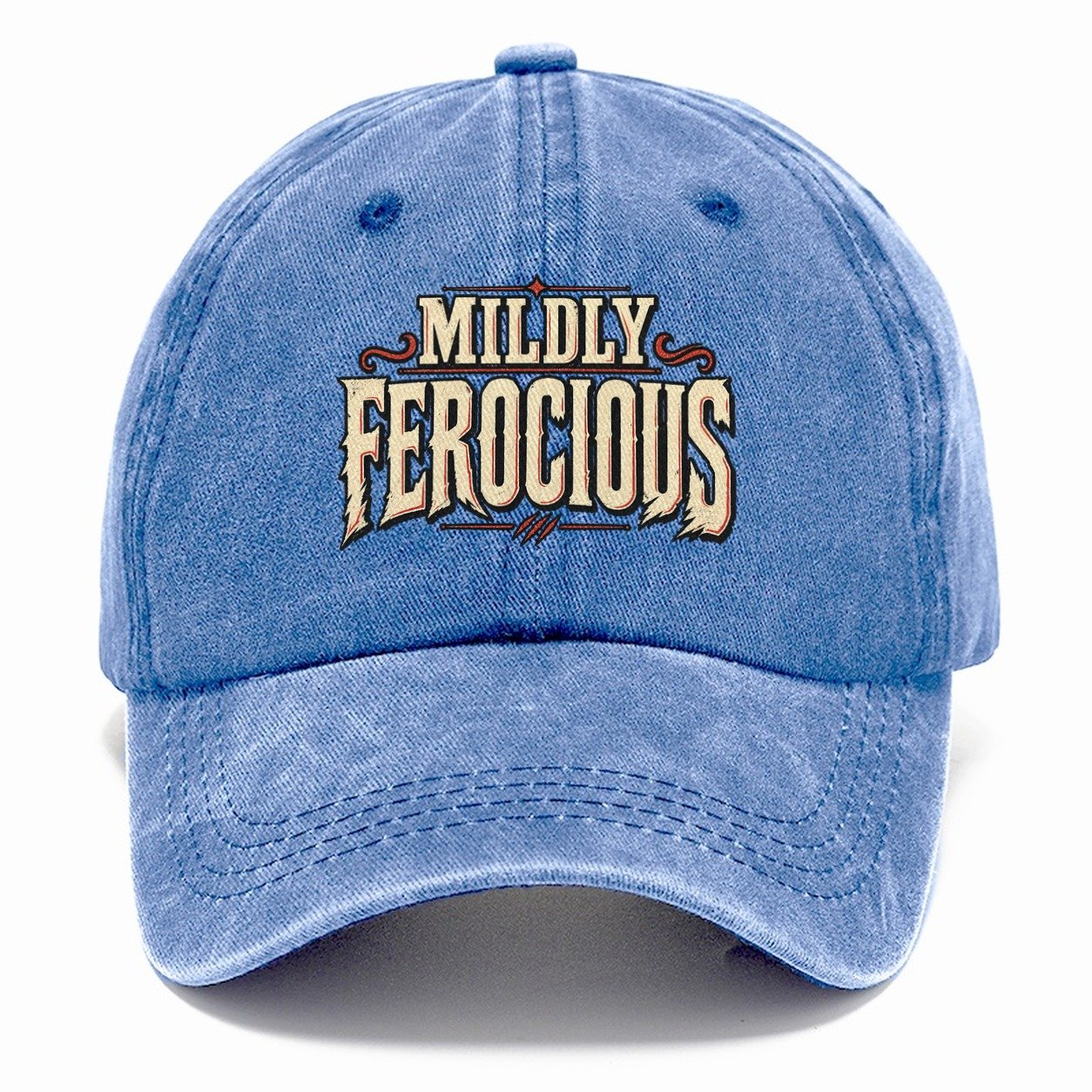 Mildly Ferocious American Wit Classic Cap – Summer Sky