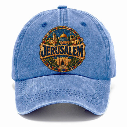 Mosaic Jerusalem Wordmark Jerusalem Classic Cap – Summer Sky