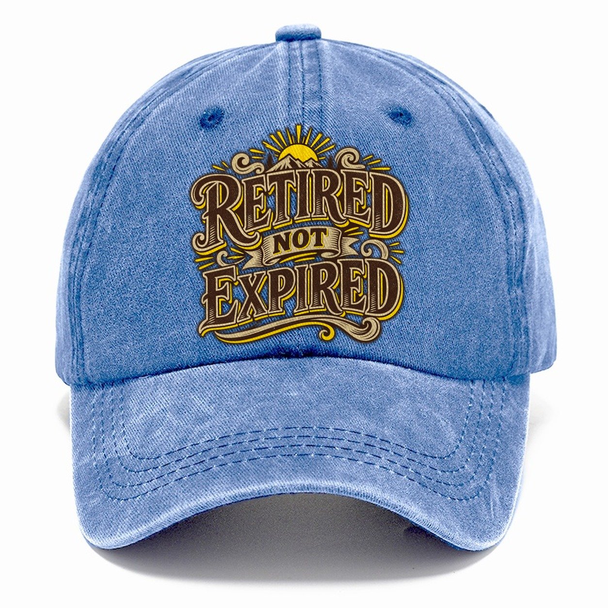 Retired Not Expired Retired Living Classic Cap – Summer Sky