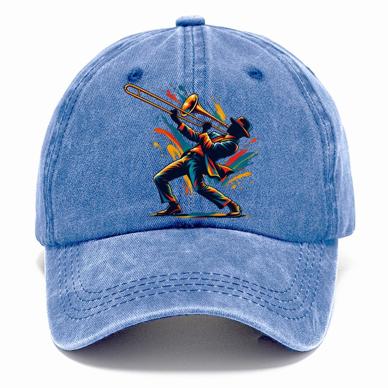 Trombone Icon Music Instruments Classic Cap – Summer Sky