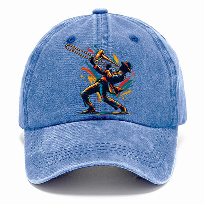 Trombone Icon Music Instruments Classic Cap – Summer Sky