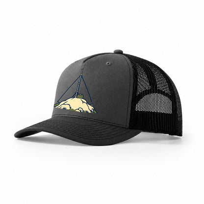 Hilltop Portable Station Amateur Radio Trucker Hat – Dark Grey Black