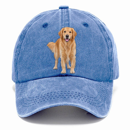 Golden Retriever Standing Top Breeds Classic Cap – Summer Sky