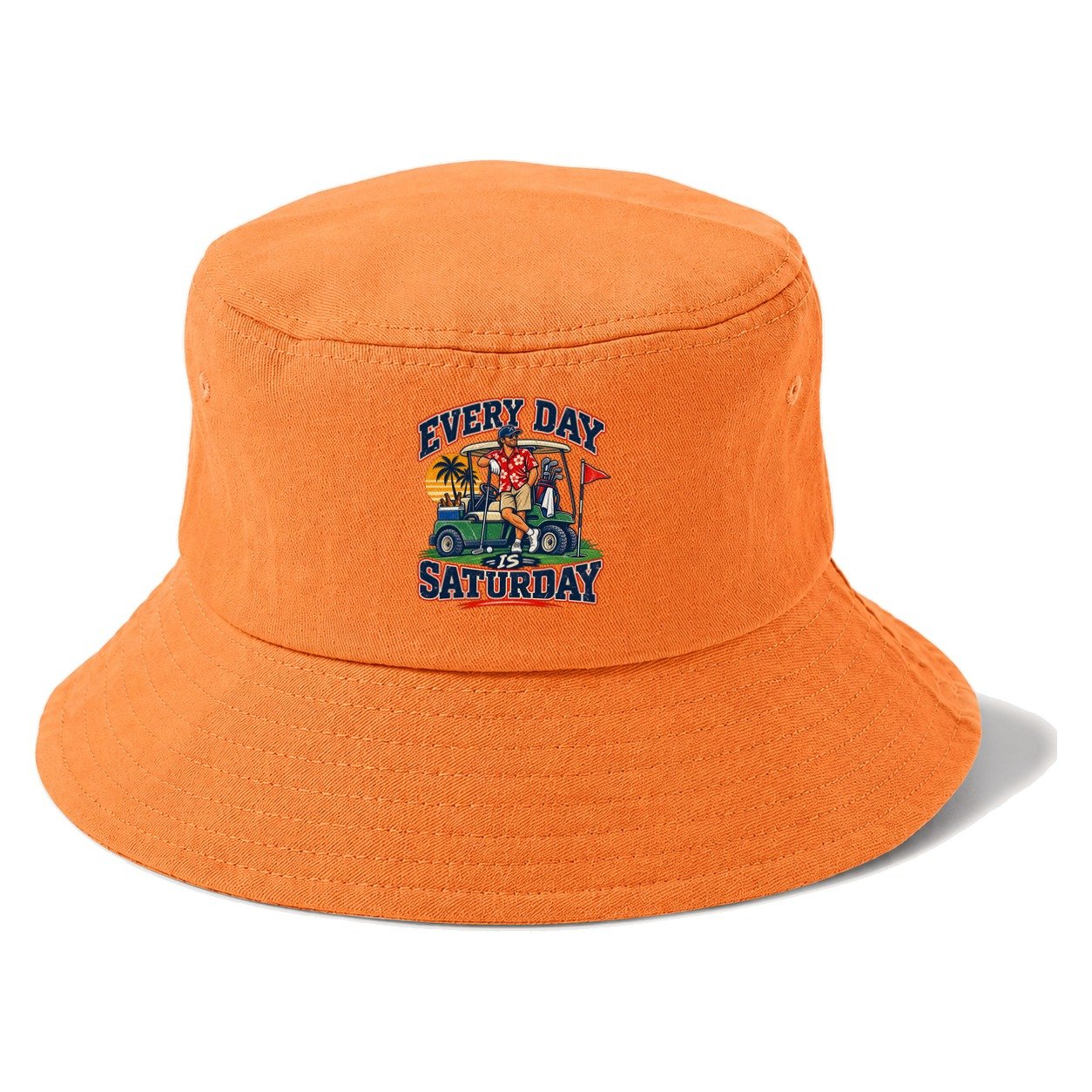 Every Day Is Saturday Golf Life Bucket Hat – Terracotta Clay