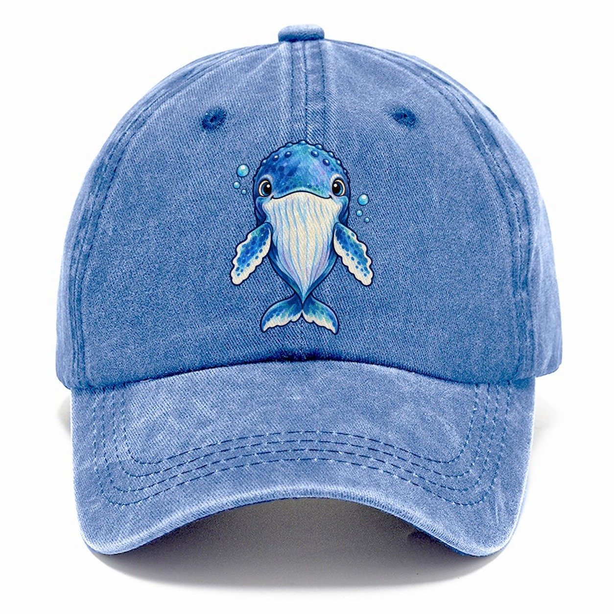 Humpback Whale Front Float Sea Sprite Classic Cap – Summer Sky