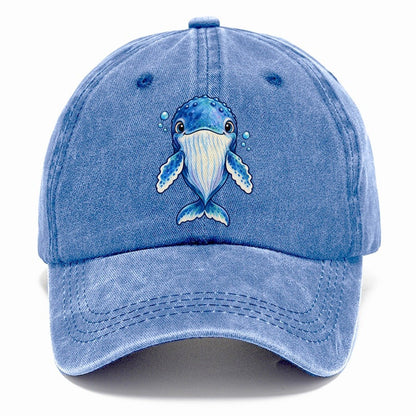 Humpback Whale Front Float Sea Sprite Classic Cap – Summer Sky