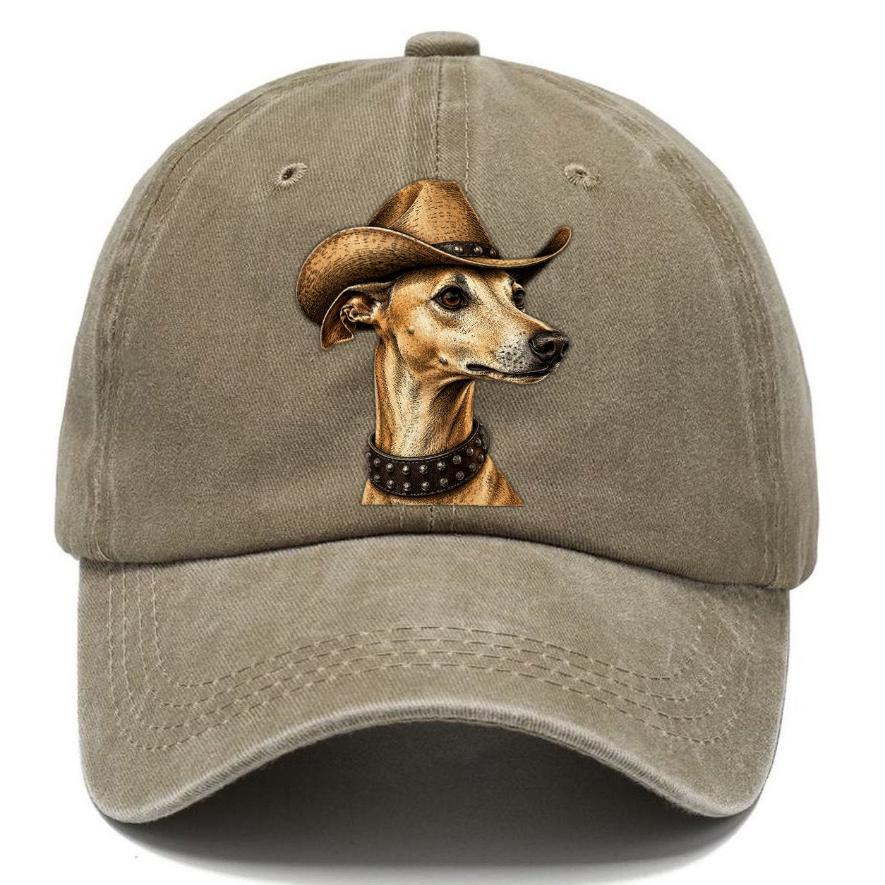Cowboy Fawn Whippet Classic Cap – Warm Sand