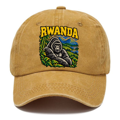 Rwanda Woodcut Badge Logo Classic Cap – Golden Harvest