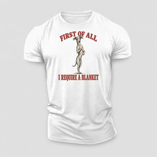 Italian Greyhound Dog Declarations Cotton T-Shirt – White