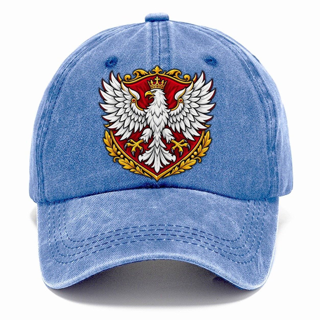 Poland Heraldic Crest Country Logos Classic Cap – Summer Sky