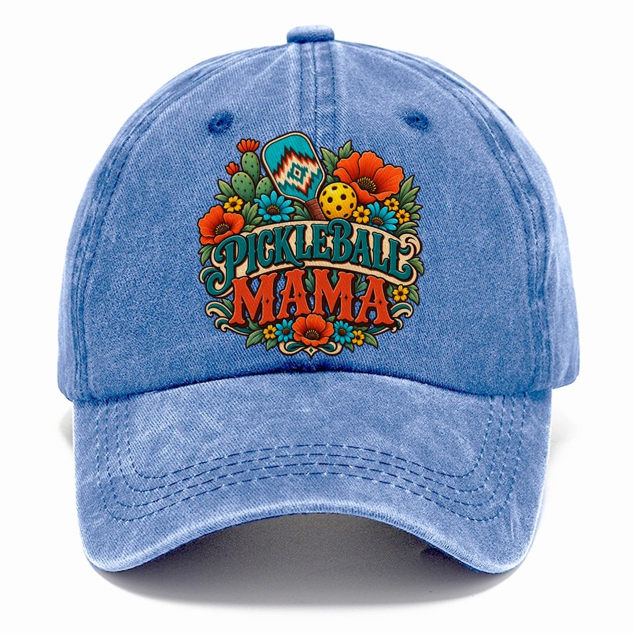Pickleball Mama Pickleball Life Classic Cap – Summer Sky