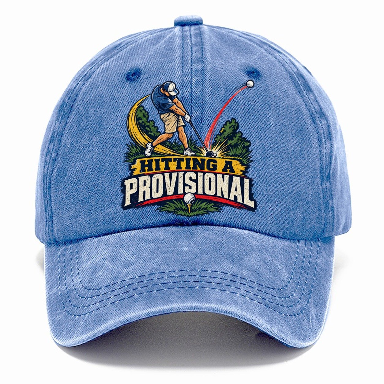 Hitting A Provisional Golf Life Classic Cap – Summer Sky