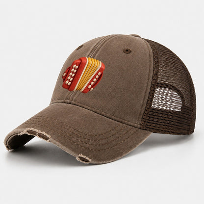 Accordion Bellows Washed Trucker Hat – Coffee