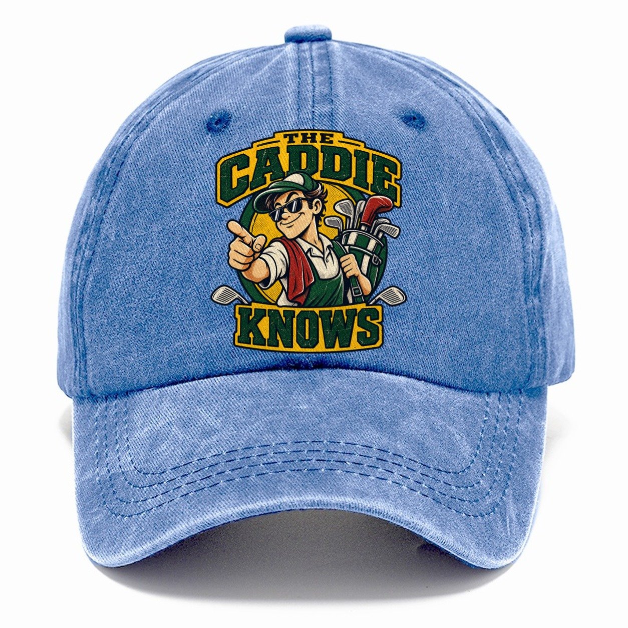 The Caddie Knows Golf Life Classic Cap – Summer Sky