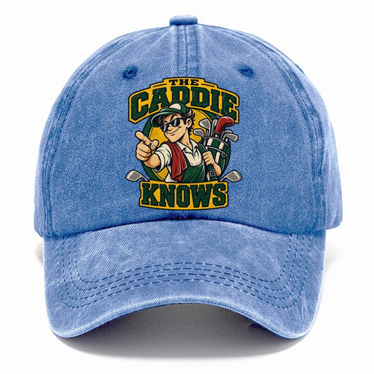 The Caddie Knows Golf Life Classic Cap – Summer Sky