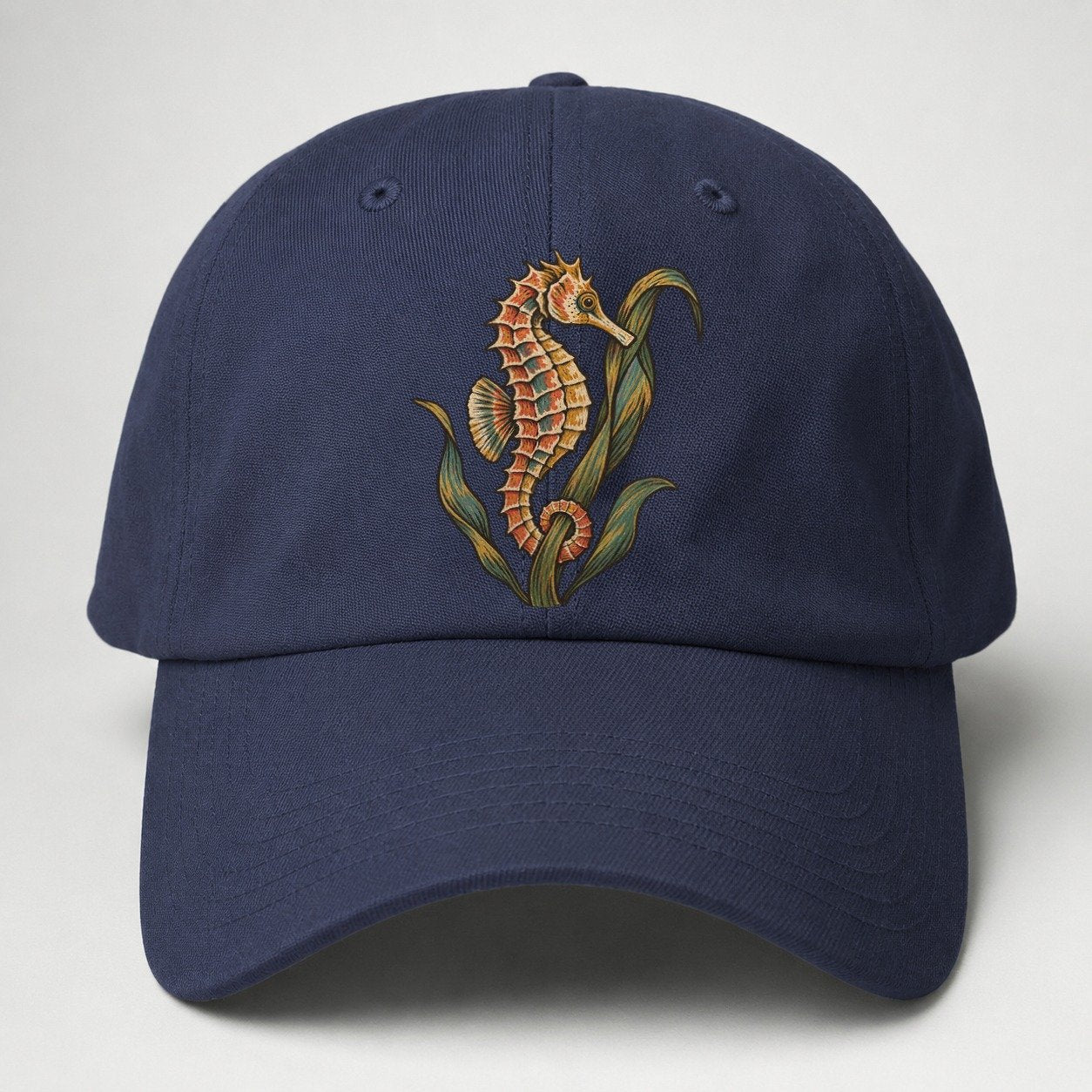 Seahorse Eelgrass Cradle Gentle Wild Baseball Cap – Twilight Navy