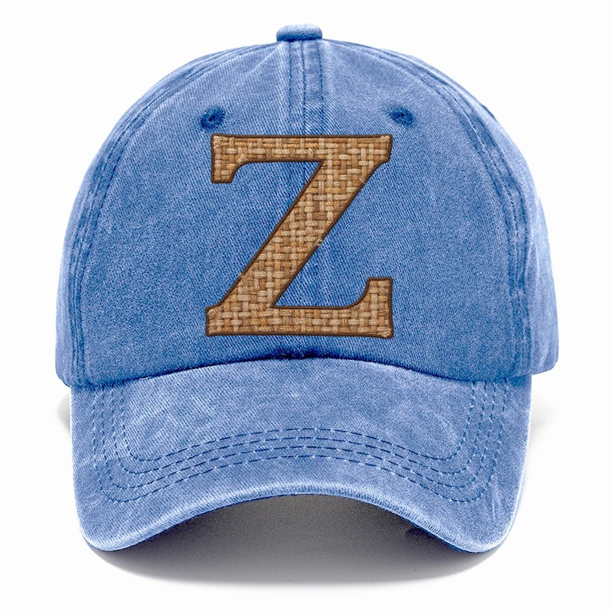 Woven Tweed Z Monogram Classic Cap – Summer Sky