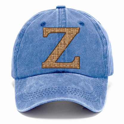 Woven Tweed Z Monogram Classic Cap – Summer Sky